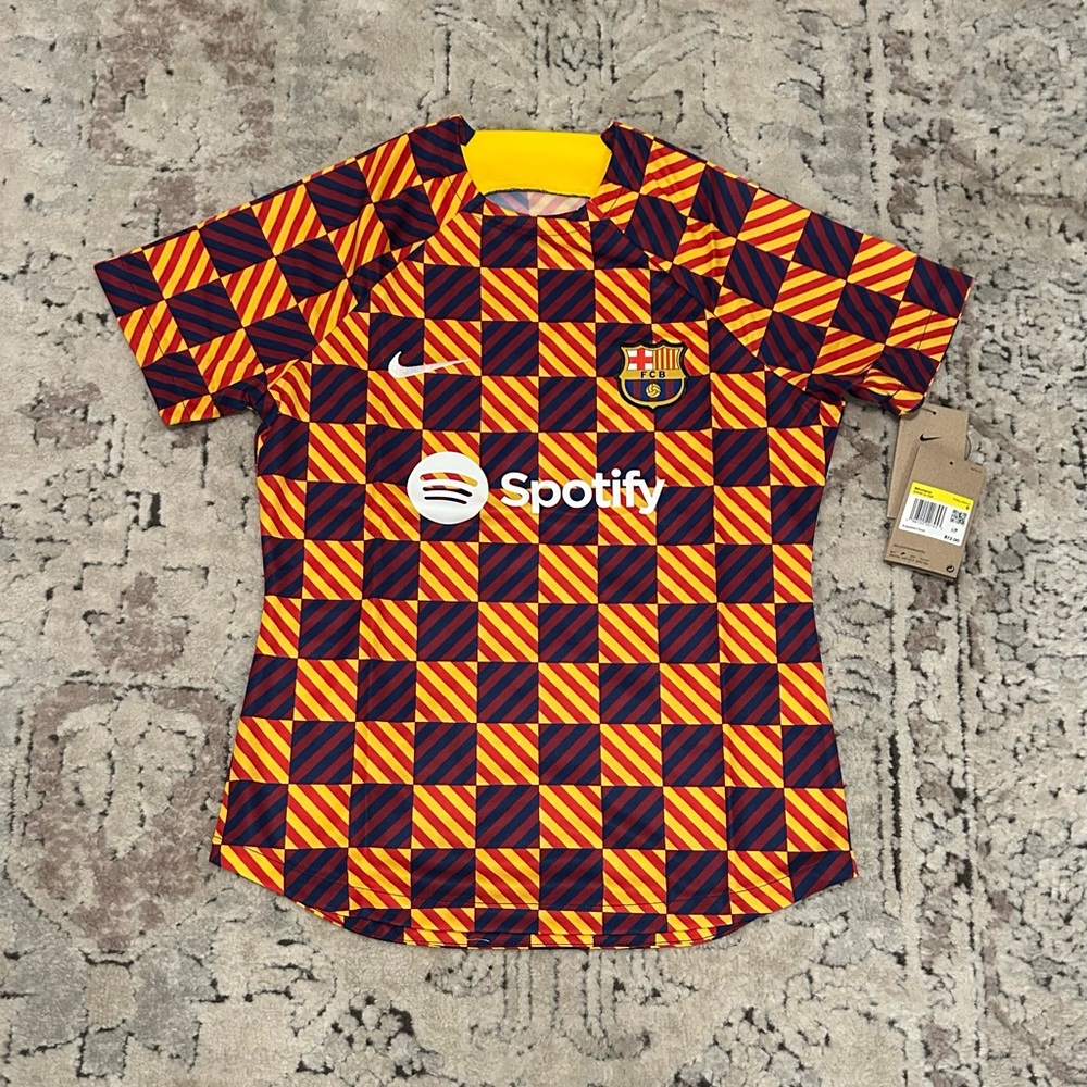 Nike Authentic FC Barcelona Pre-Match Soccer DR4910-729 Jersey Women’s Sz: S - Picture 1 of 5